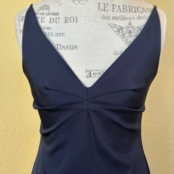 Philosophy Di Alberta Ferretti Navy Blue Sleeveless Dress Size 8 - Picture 5 of 9